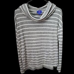 5/$25 City streets striped cowl neck sweater